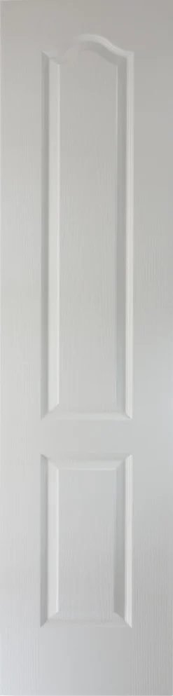 2 Panel Archtop Patterned Unglazed White Internal Cupboard Door, (H)1981mm (W)457mm (T)35mm
