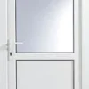 2 Panel Frosted Glazed White Left-hand External Back Door Set, (H)2055mm (W)920mm -WoodDepot Shop 2 panel frosted glazed white left hand external back door set h 2055mm w 920mm5397007203226 02c