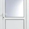 2 Panel Glazed White Left-hand External Back Door Set, (H)2055mm (W)920mm