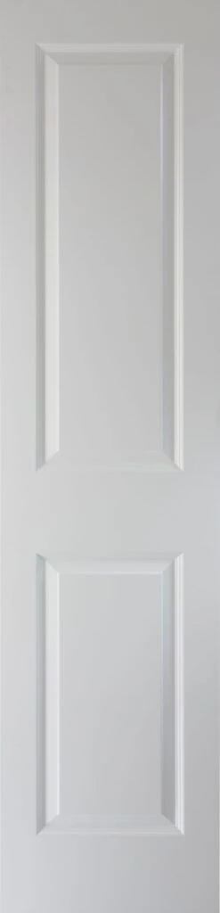 2 Panel MDF Patterned Unglazed White Internal Cupboard Door, (H)1981mm (W)457mm (T)35mm