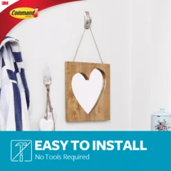 3M Command Modern Nickel Effect Large Single Bath Hook (Holds)2.2kg -WoodDepot Shop 3m command modern nickel effect large single bath hook holds 2 2kg0051131995970 01i