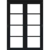 4 Lite Clear Fully Glazed Timber Black Internal French Door Set 2017mm X 133mm X 1293mm -WoodDepot Shop 4 lite clear fully glazed timber black internal french door set 2017mm x 133mm x 1293mm5056118702621 02c bq