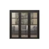 4 Lite Clear Glazed Contemporary Black Pine Internal Bi-fold Door Set, (H)2060mm (W)1914mm -WoodDepot Shop 4 lite clear glazed contemporary black pine internal bi fold door set h 2060mm w 1914mm5056118701518 01i bq
