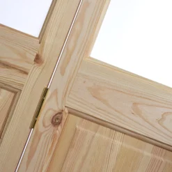 4 Panel 2 Lite Frosted Glazed Knotty Pine Internal Bi-fold Door Set, (H)1946mm (W)675mm -WoodDepot Shop 4 panel 2 lite frosted glazed knotty pine internal bi fold door set h 1946mm w 675mm3663602691594 41c bq