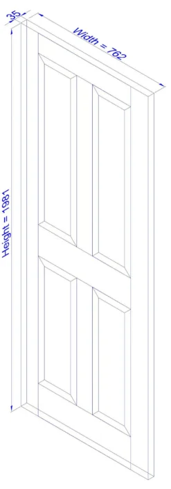 4 Panel Fully Finished Unglazed Veneered Oak Veneer Internal Door, (H)1981mm (W)762mm (T)35mm -WoodDepot Shop 4 panel fully finished unglazed veneered oak veneer internal door h 1981mm w 762mm t 35mm5059340236094 01t bq