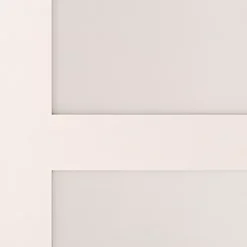 4 Panel Glazed Shaker White Internal Door, (H)1981mm (W)762mm (T)35mm -WoodDepot Shop 4 panel glazed shaker white internal door h 1981mm w 762mm t 35mm5397007098105 02bq