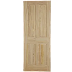 4 Panel Unglazed Internal Fire Door, (H)1981mm (W)762mm (T)44mm