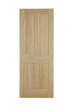 4 Panel Unglazed Internal Fire Door, (H)2040mm (W)726mm (T)40mm