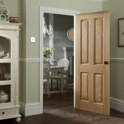 4 Panel Unglazed Oak Veneer Internal Fire Door, (H)1981mm (W)762mm (T)35mm 11 4 Panel Unglazed Oak Veneer Internal Fire Door, (H)1981mm (W)762mm (T)35mm -WoodDepot Shop 4 panel unglazed oak veneer internal fire door h 1981mm w 762mm t 35mm5397007095449 05bq