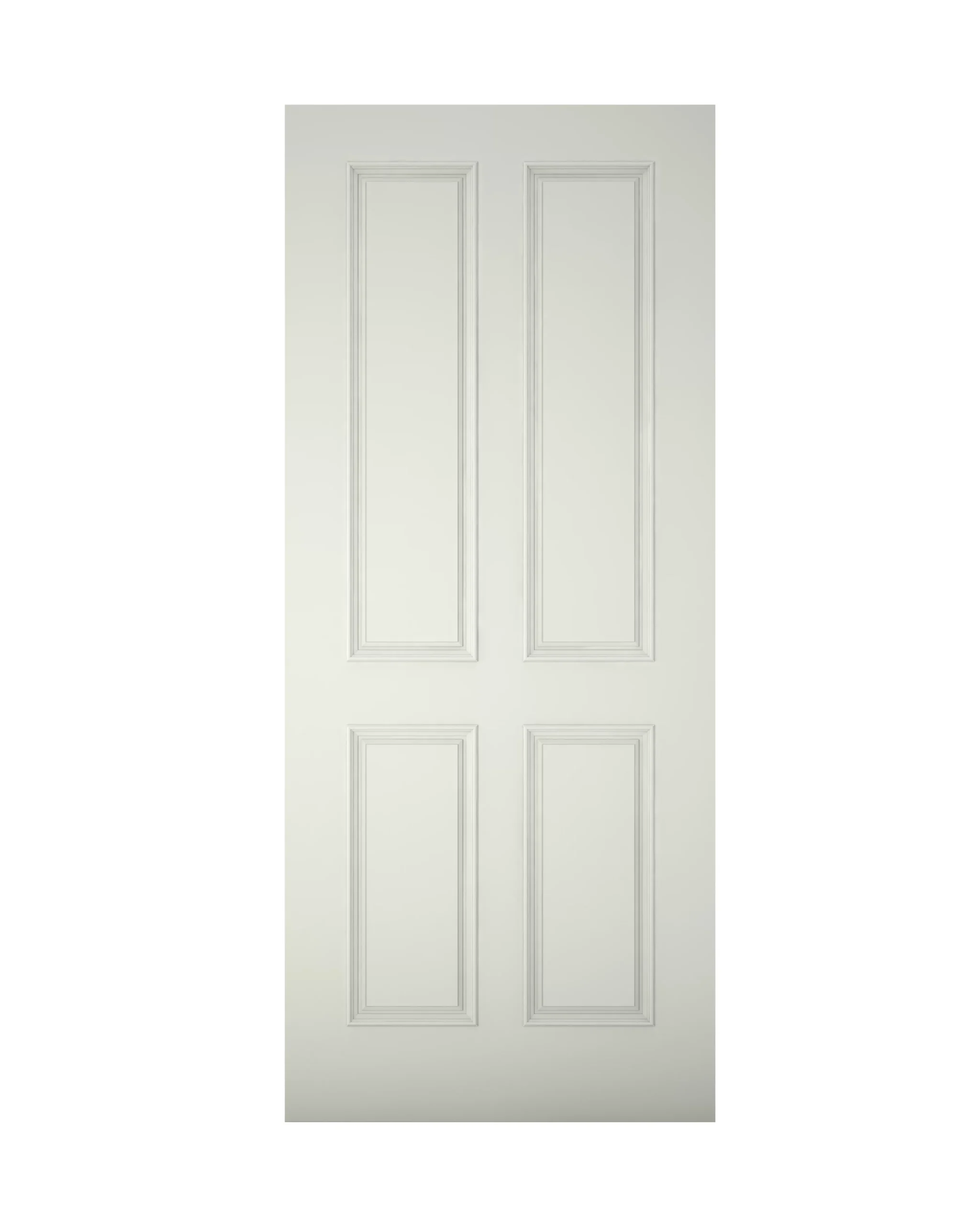 4 Panel White External Front Door, (H)2032mm (W)813mm 3 4 Panel White External Front Door, (H)2032mm (W)813mm