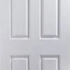 4 Panel White Woodgrain Effect Internal Door, (H)1981mm (W)762mm (T)35mm -WoodDepot Shop 4 panel white woodgrain effect internal door h 1981mm w 762mm t 35mm03164341 01bq
