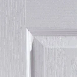 4 Panel White Woodgrain Effect Internal Door, (H)1981mm (W)762mm (T)35mm -WoodDepot Shop 4 panel white woodgrain effect internal door h 1981mm w 762mm t 35mm03164341 02bq