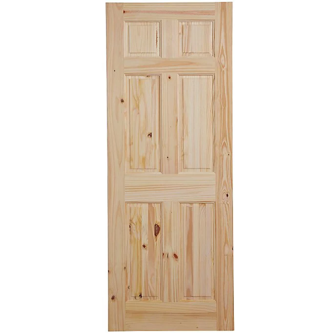 6 Panel Clanrye Unglazed Knotty Pine Internal Door, (H)1981mm (W)762mm (T)44mm 3 6 Panel Clanrye Unglazed Knotty Pine Internal Door, (H)1981mm (W)762mm (T)44mm
