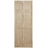 6 Panel Clear Pine Internal Bi-fold Door Set, (H)1950mm (W)750mm -WoodDepot Shop 6 panel clear pine internal bi fold door set h 1950mm w 750mm03422885 01bq