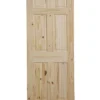 6 Panel Internal Door, (H)1981mm (W)610mm (T)35mm