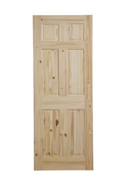 6 Panel Internal Door, (H)1981mm (W)686mm (T)35mm