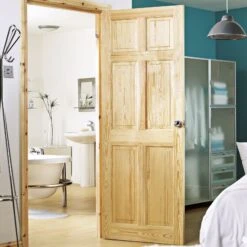 6 Panel Internal Door, (H)1981mm (W)838mm (T)35mm -WoodDepot Shop 6 panel internal door h 1981mm w 838mm t 35mm03164655 06bq