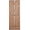 6 Panel Unglazed Veneered White Oak Effect Timber Oak Veneer LH & RH Internal Bi-fold Door Set, (H)1950mm (W)750mm -WoodDepot Shop 6 panel unglazed veneered white oak effect timber oak veneer lh rh internal bi fold door set h 1950mm w 750mm5059340235998 01c bq