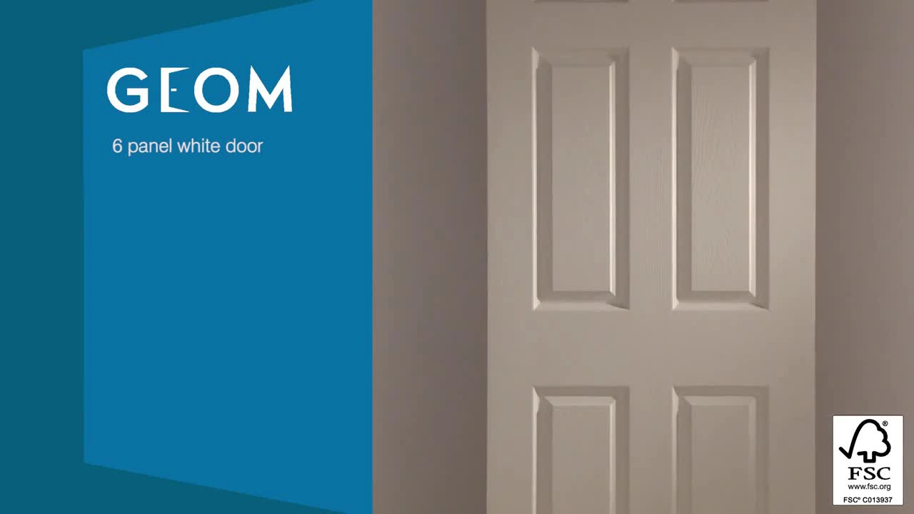 6 Panel White Woodgrain Effect Internal Door, (H)2032mm (W)813mm (T)35mm 4 6 Panel White Woodgrain Effect Internal Door, (H)2032mm (W)813mm (T)35mm - Image 2