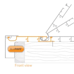 Alupave Sand Flat Roof & Decking Board (L)6m (W)220mm (T)25mm -WoodDepot Shop alupave sand flat roof decking board l 6m w 220mm t 25mm5060521034903 02t bq