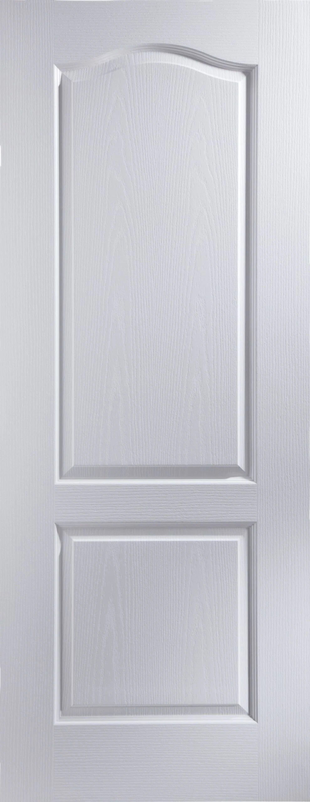 Arched 2 Panel Unglazed White Woodgrain Effect Internal Door, (H)2040mm (W)826mm (T)40mm 3 Arched 2 Panel Unglazed White Woodgrain Effect Internal Door, (H)2040mm (W)826mm (T)40mm