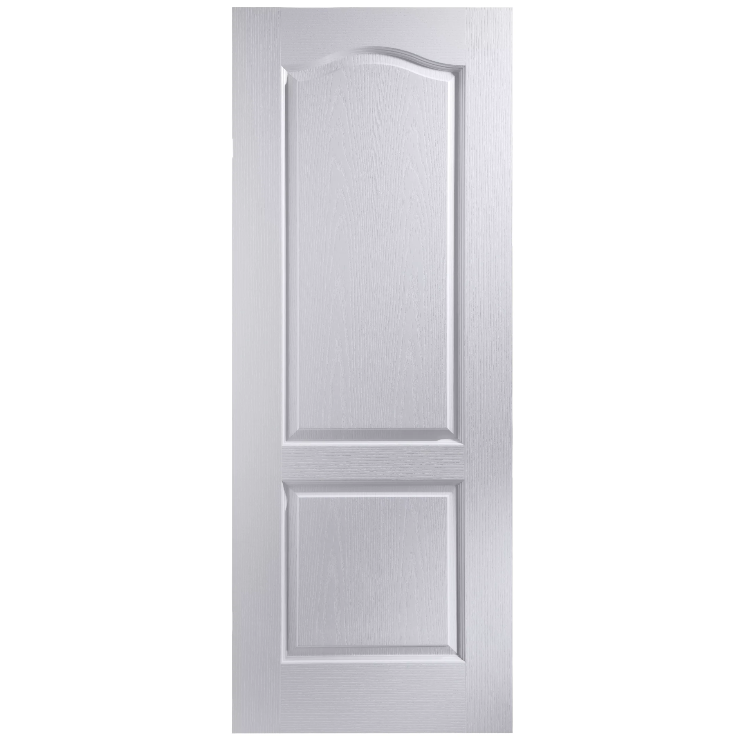 Arched 2 Panel Unglazed White Woodgrain Effect Internal Fire Door, (H)1981mm (W)762mm (T)35mm 3 Arched 2 Panel Unglazed White Woodgrain Effect Internal Fire Door, (H)1981mm (W)762mm (T)35mm