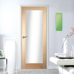 B&Q 1 Panel Glazed Shaker Oak Veneer Internal Door, (H)1981mm (W)762mm (T)35mm 10 B&Q 1 Panel Glazed Shaker Oak Veneer Internal Door, (H)1981mm (W)762mm (T)35mm -WoodDepot Shop b q 1 panel glazed shaker oak veneer internal door h 1981mm w 762mm t 35mm5397007095784 04bq