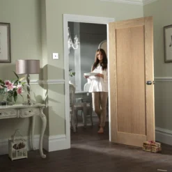 B&Q 1 Panel Shaker Oak Veneer Internal Door, (H)1981mm (W)838mm (T)35mm 9 B&Q 1 Panel Shaker Oak Veneer Internal Door, (H)1981mm (W)838mm (T)35mm -WoodDepot Shop b q 1 panel shaker oak veneer internal door h 1981mm w 838mm t 35mm5397007095746 01i bq