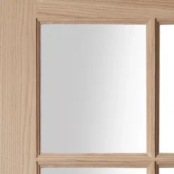 B&Q 10 Lite Glazed Oak Veneer Internal Door, (H)1981mm (W)762mm (T)35mm -WoodDepot Shop b q 10 lite glazed oak veneer internal door h 1981mm w 762mm t 35mm5397007096101 03bq