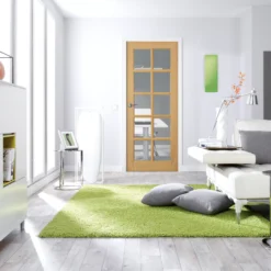 B&Q 10 Lite Glazed Oak Veneer Internal Door, (H)1981mm (W)838mm (T)35mm -WoodDepot Shop b q 10 lite glazed oak veneer internal door h 1981mm w 838mm t 35mm5397007096187 04bq