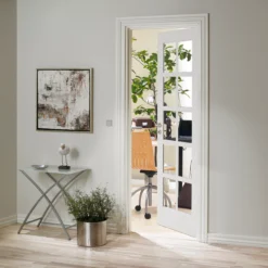 B&Q 10 Lite Glazed White Internal Door, (H)1981mm (W)762mm (T)35mm -WoodDepot Shop b q 10 lite glazed white internal door h 1981mm w 762mm t 35mm5397007096248 03bq