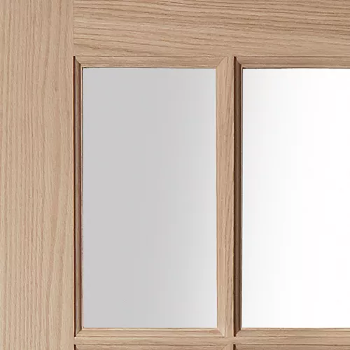 B&Q 15 Lite Glazed Oak Veneer Internal Door, (H)2040mm (W)826mm (T)35mm 4 B&Q 15 Lite Glazed Oak Veneer Internal Door, (H)2040mm (W)826mm (T)35mm - Image 2