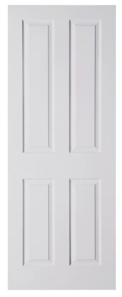 B&Q 4 Panel White Internal Door, (H)2032mm (W)813mm (T)35mm