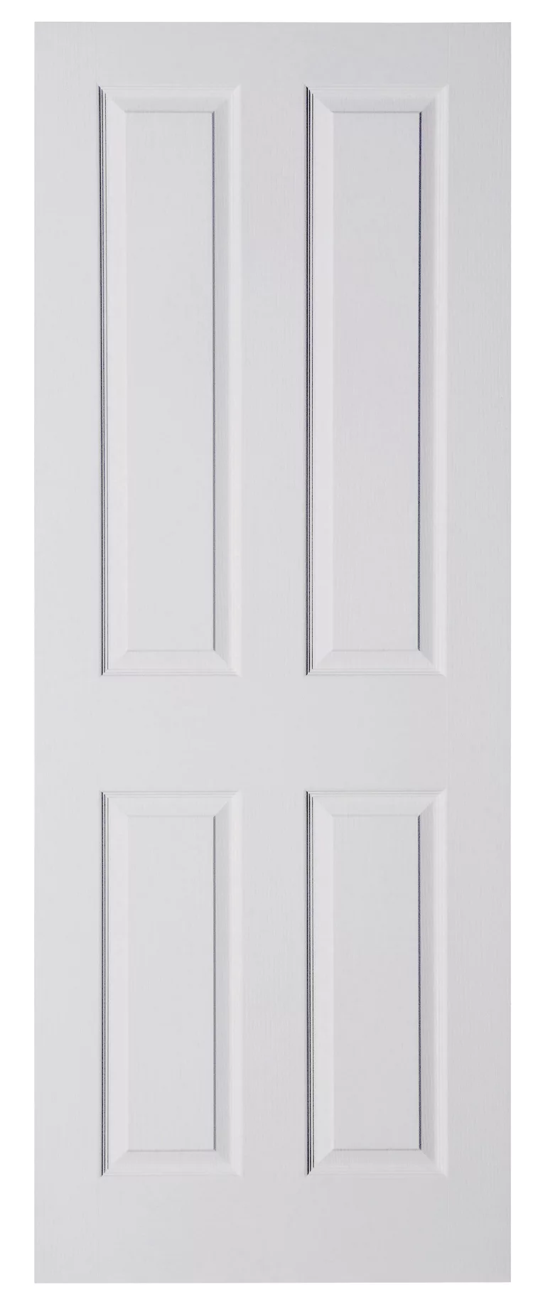 B&Q 4 Panel White Internal Door, (H)2032mm (W)813mm (T)35mm 3 B&Q 4 Panel White Internal Door, (H)2032mm (W)813mm (T)35mm