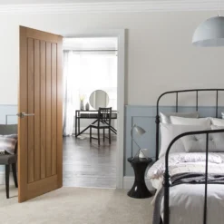 B&Q Cottage Oak Veneer Internal Door, (H)1981mm (W)610mm (T)35mm -WoodDepot Shop b q cottage oak veneer internal door h 1981mm w 610mm t 35mm03848333 05bq