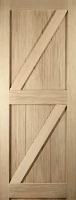 B&Q Cottage Oak Veneer Internal Door, (H)1981mm (W)686mm (T)35mm