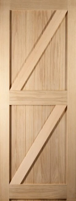 B&Q Cottage Oak Veneer Internal Door, (H)1981mm (W)762mm (T)35mm