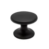 Black Anodised Zinc Alloy Round Knob (Dia)41mm -WoodDepot Shop black anodised zinc alloy round knob dia 41mm5056620901291 05c bq