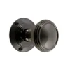 Black Iridium Effect Brass Round Door Knob (Dia)55.66mm, Pair -WoodDepot Shop black iridium effect brass round door knob dia 55 66mm pair03410318 03c