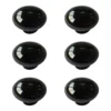 Black Zinc Alloy Nickel Effect Oval Furniture Knob, Pack Of 6 2 Black Zinc Alloy Nickel Effect Oval Furniture Knob, Pack Of 6 -WoodDepot Shop black zinc alloy nickel effect oval furniture knob pack of 605168057 02c