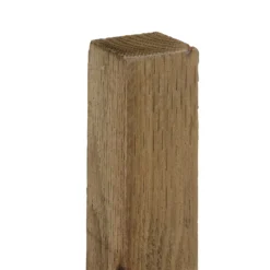 Blooma Green Square Wooden Fence Post (H)2.4m (W)75mm -WoodDepot Shop blooma green square wooden fence post h 2 4m w 75mm5013053155912 04bq