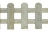 Blooma Tsugaru Pressure Treated Wooden Picket Fence (W)1.1m (H)0.25m, Pack Of 3