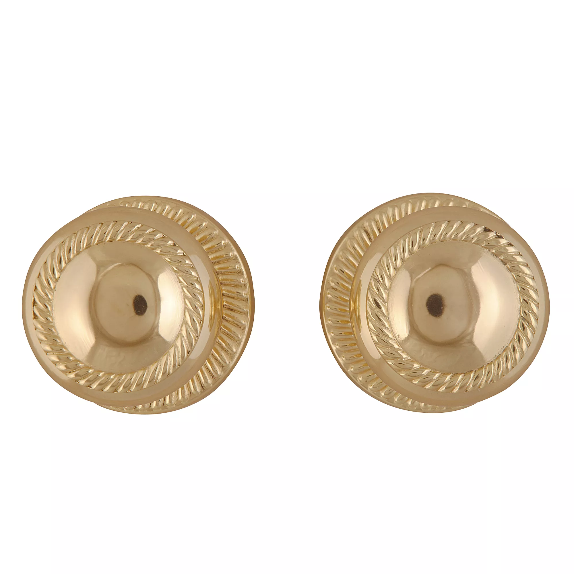 Brass Effect Zamac Round Internal Door Knob (Dia)49mm, Pack Of 3 3 Brass Effect Zamac Round Internal Door Knob (Dia)49mm, Pack Of 3