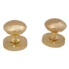 Brass Effect Zamac Round Internal Door Knob (Dia)54mm -WoodDepot Shop brass effect zamac round internal door knob dia 54mm03415566 02c