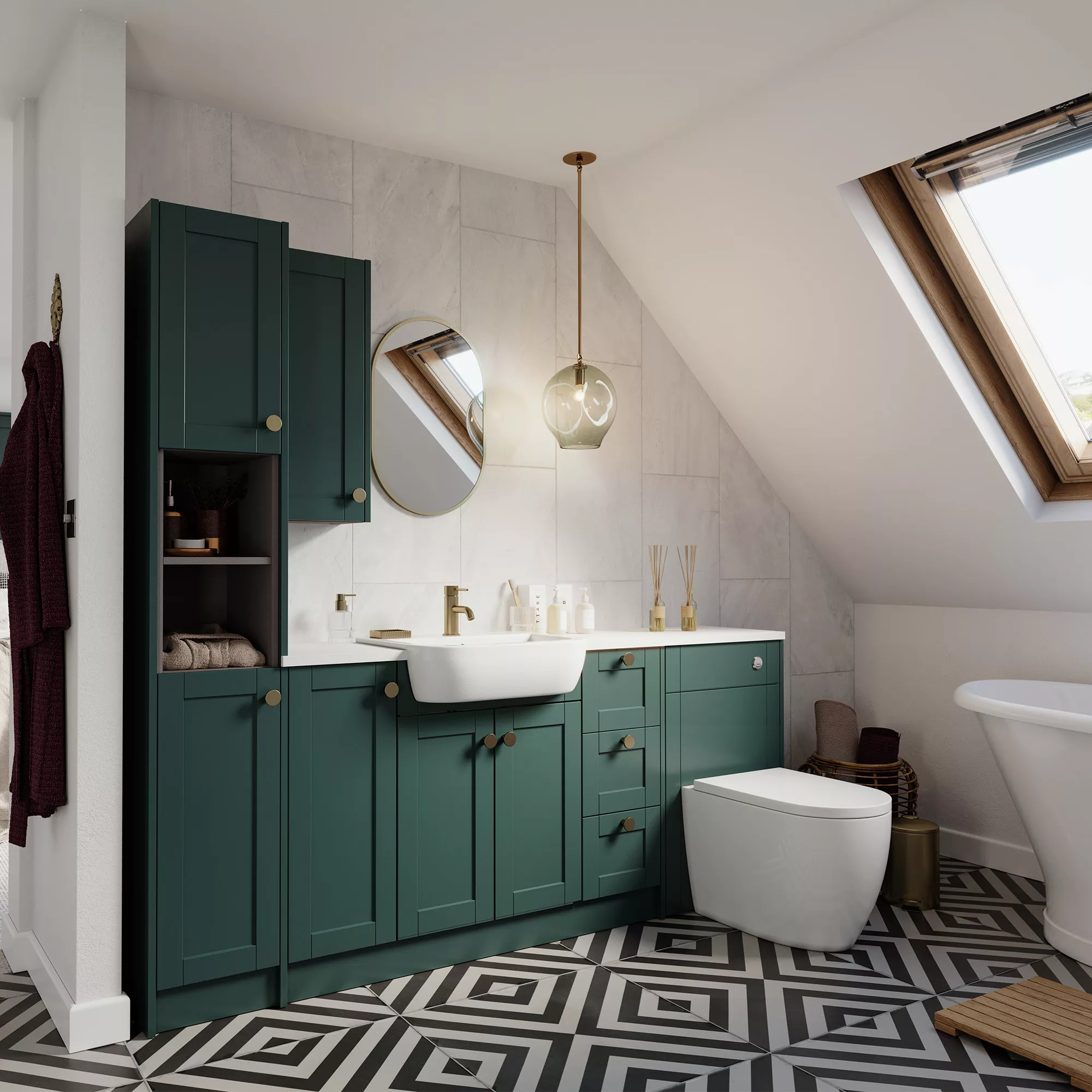 Brushed Anodised Zinc Alloy Brass Effect Round Knob (Dia)41mm 4 Brushed Anodised Zinc Alloy Brass Effect Round Knob (Dia)41mm - Image 2