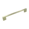 Brushed Brass Effect Anodised Zinc Alloy Straight Bar Pull Handle (L)138mm
