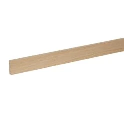 Cheshire Mouldings Smooth Square Edge Oak Stripwood (L)2.4m (W)36mm (T)10.5mm