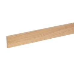 Cheshire Mouldings Smooth Square Edge Oak Stripwood (L)2.4m (W)46mm (T)10.5mm