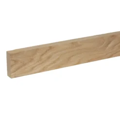 Cheshire Mouldings Smooth Square Edge Oak Stripwood (L)2.4m (W)68mm (T)25mm