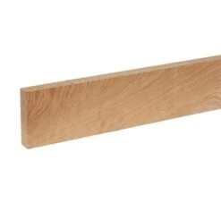 Cheshire Mouldings Smooth Square Edge Oak Stripwood (L)2.4m (W)92mm (T)25mm